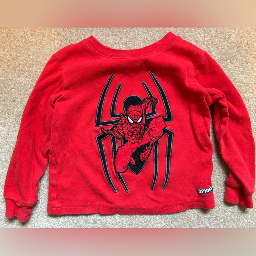 Marvel Spider-Man Red Cotton Shirt for 2T/3T